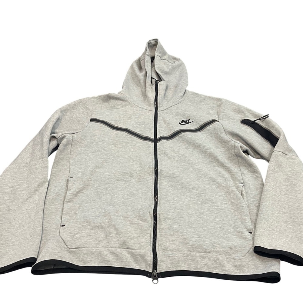 Nike Tech Fleece Hoodie Mens Large Gray Full Zip Windrunner Jacket